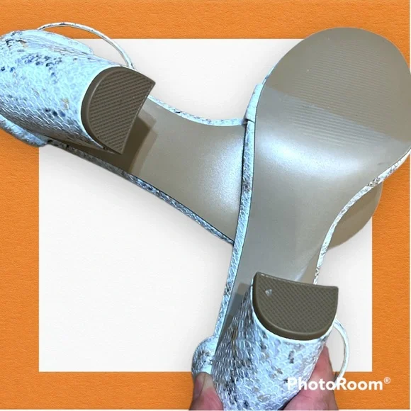 NWT  Just Fab size 7 snakeskin heels - Picture 4 of 7